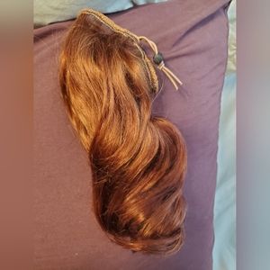 Hidden crown messy bun hair extensions